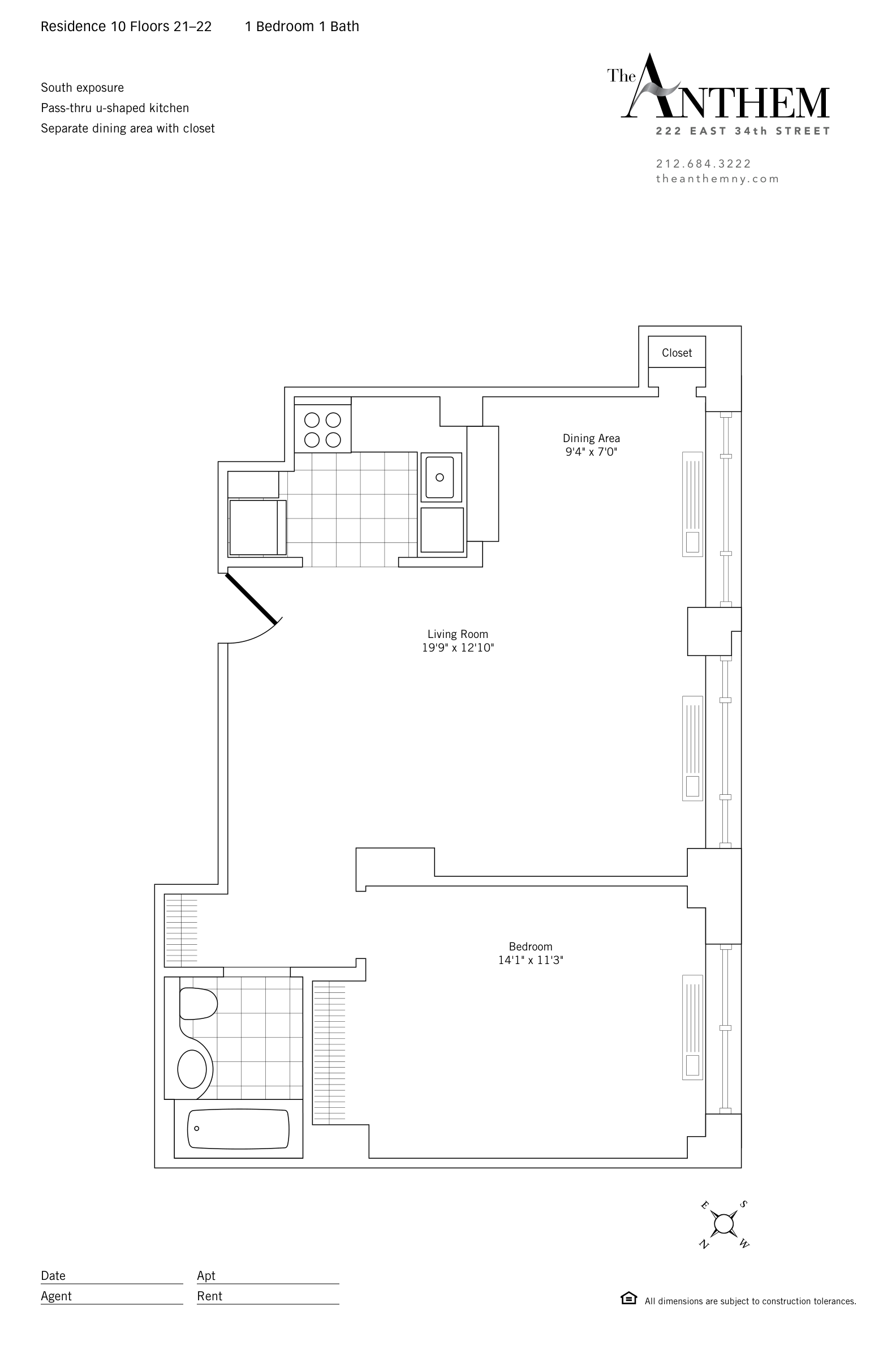 Floor plan — Residence 2210