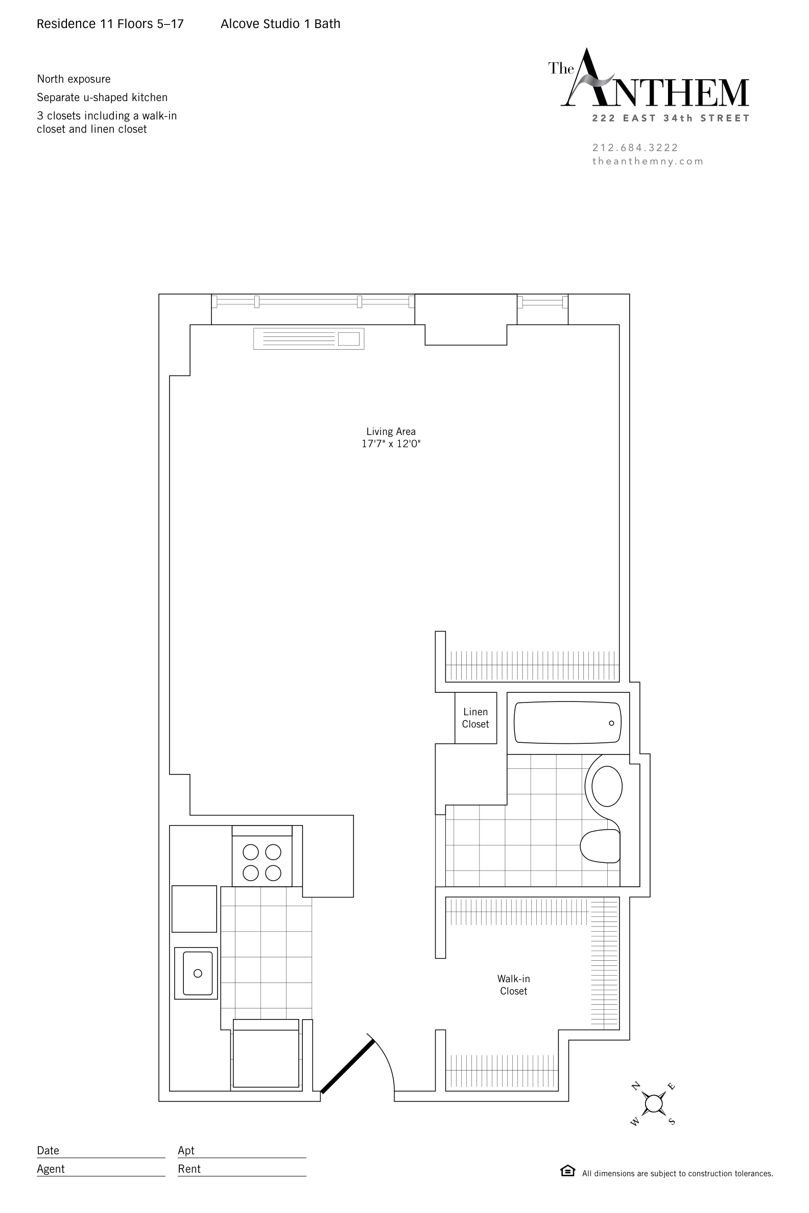 Floor plan — Residence 511 — Studio