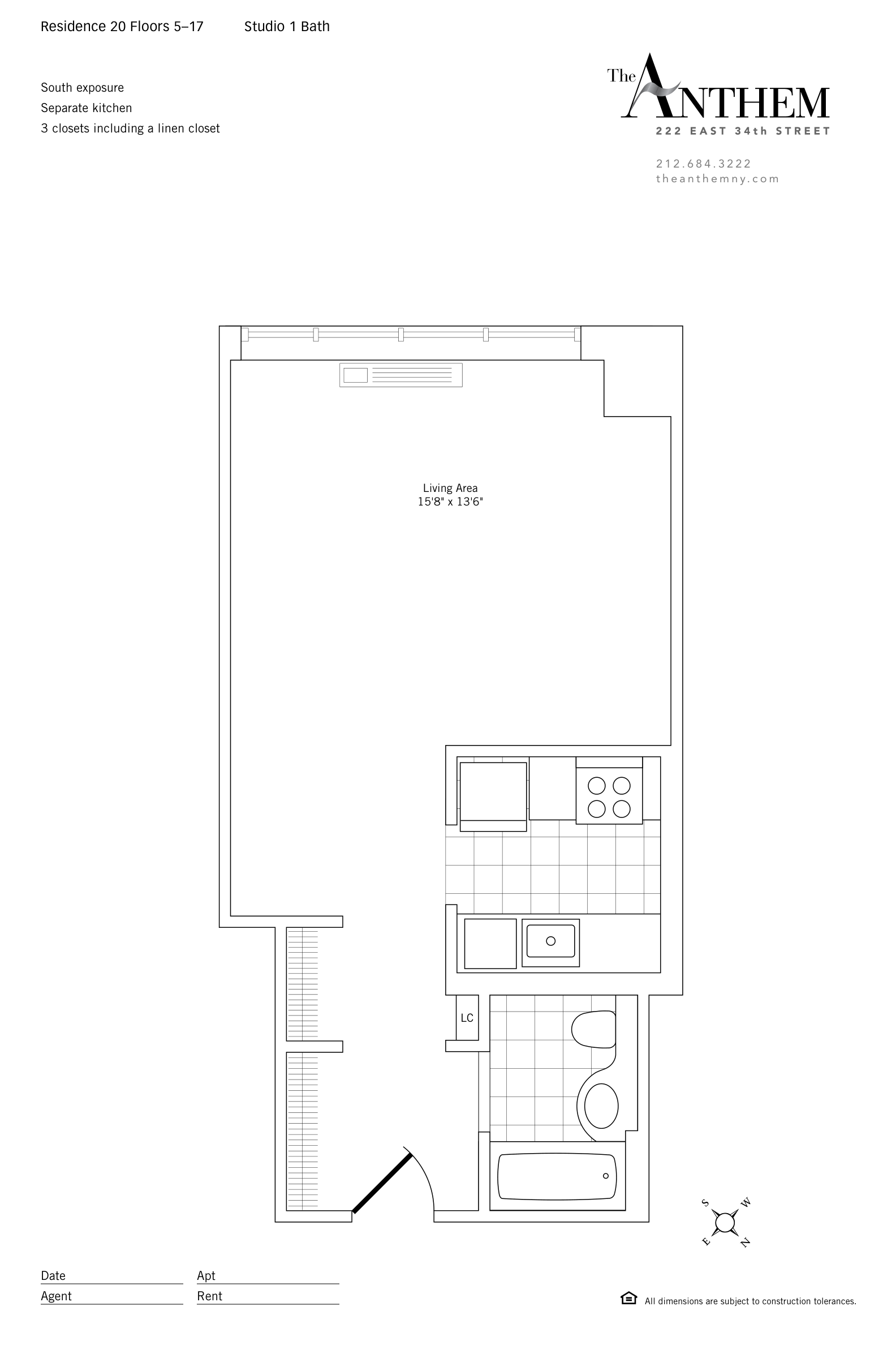 Floor plan — Residence 620 — Studio
