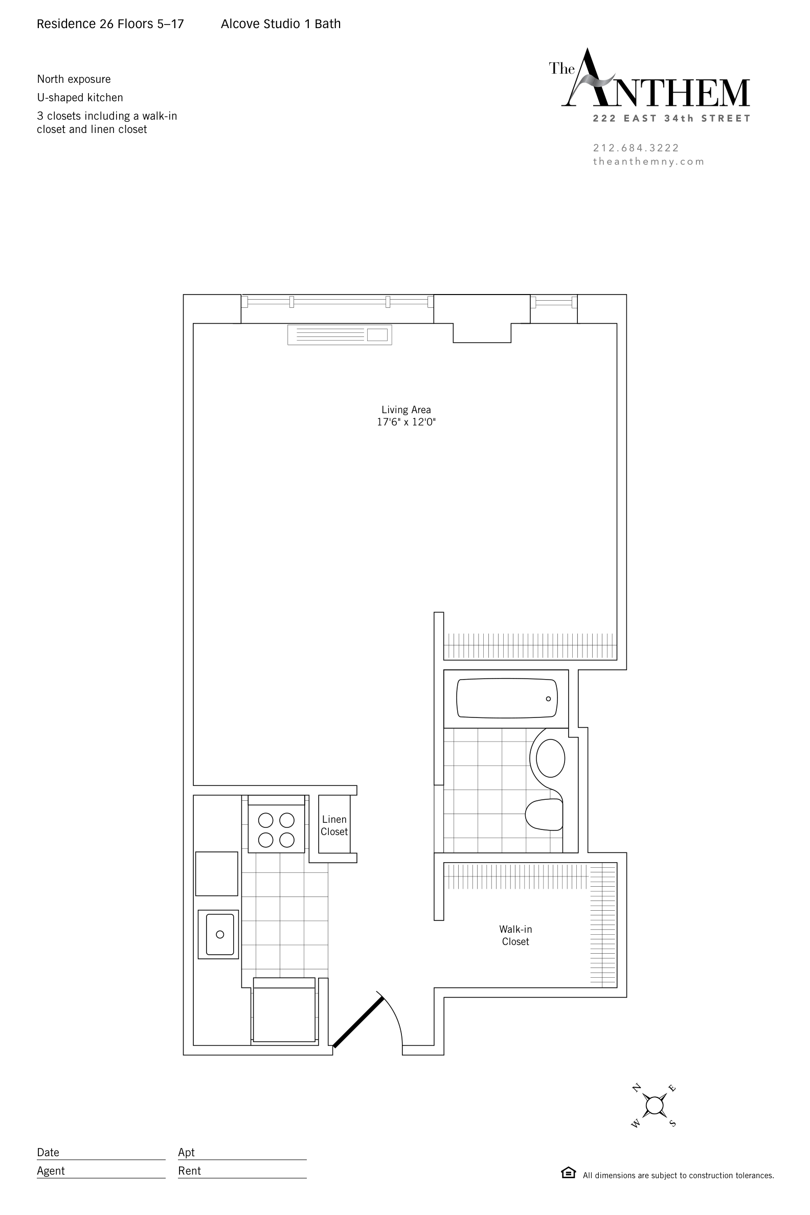 Floor plan — Residence 726 — Alcove Studio