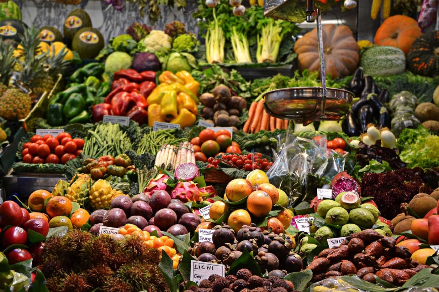 Fresh produce at a neighborhood market