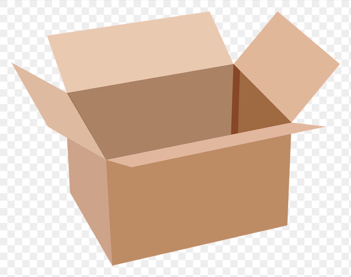 Moving boxes packed for a relocation
