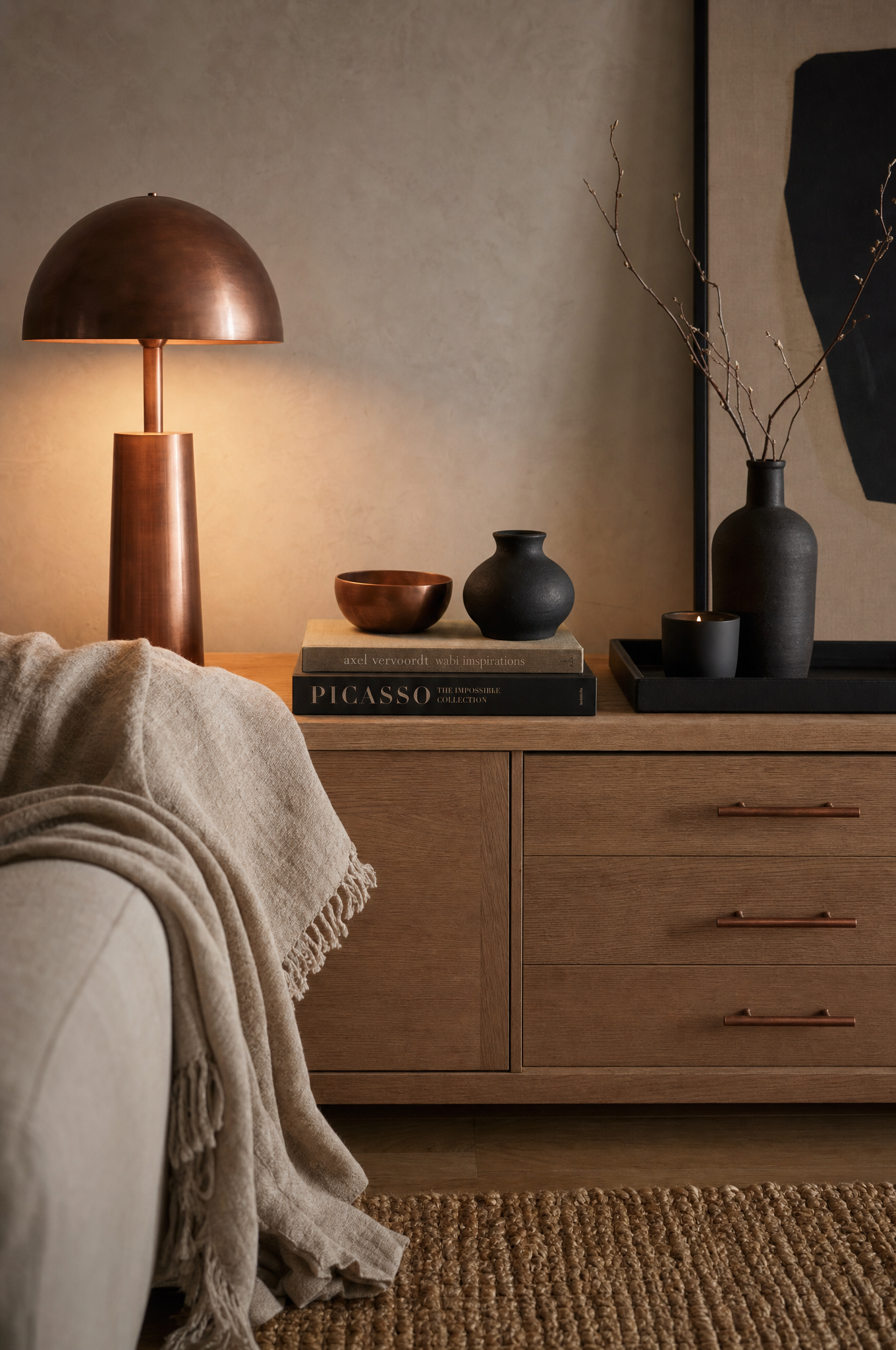 Copper & Oak Living Room